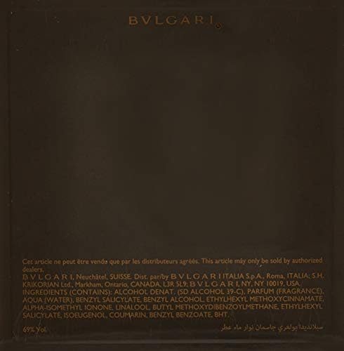 Bvlgari Splendida Jasmin Noir Eau De Parfum Spray for Women, 1.7 Ounce