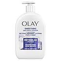 Olay Face Wash, Daily Facial Cleanser with Retinol, Peptides & Glycerin - Smoothing, Noursihes Skin Surface, Hydrates while Cleansing - Sulfate-Free