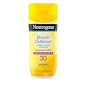 Neutrogena Sunscreen Lotion Beach Defense SPF 30, Face and Body Sunscreen, Hawaii Reef Act 104 Compliant, Octinoxate & Oxybenzone Free, Oil Free, Fast