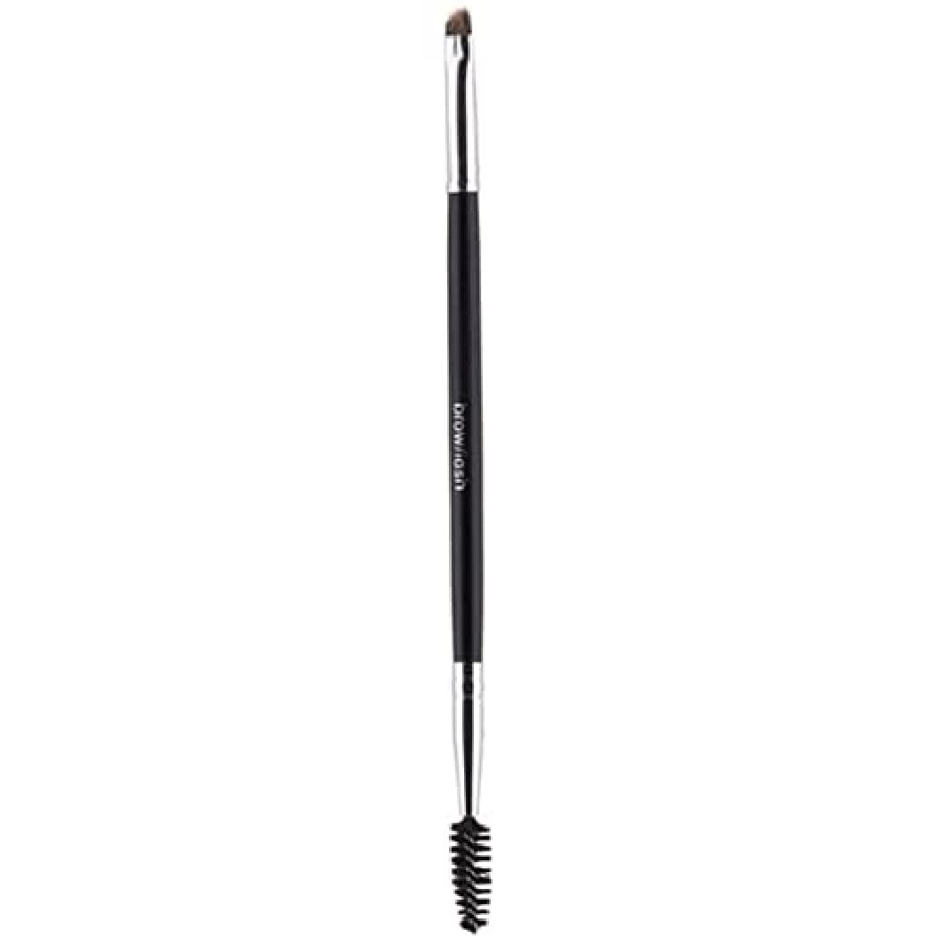 Bodyography Dual-Ended Eyebrow Brush | Angled Precision Brow Definer & Spoolie Comb for Shaping, Filling, and Grooming | Ideal for Pomade, Powder