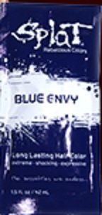 Splat Rebellious Colors Long Lasting Hair Coloring singles! 16 Different Colors!! (Pack of 2) (Blue Envy) by Splat