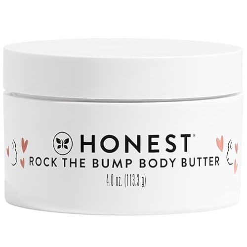 The Honest Company Mama Rock Bump Body Butter Moisturizing Stretch Mark Cream, Shea Avocado Oil, Vitamin E, Hypoallergenic and Dermatologist Tested, 4 Beauty & Personal Care The Honest Company