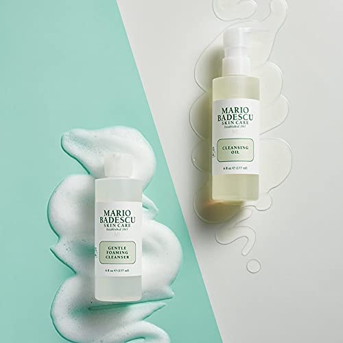 Mario Badescu Gentle Foaming Facial Cleanser, Deep Cleansing and Hydrating Face Wash for All Skin Types with Aloe Vera, Fermented Black Tea