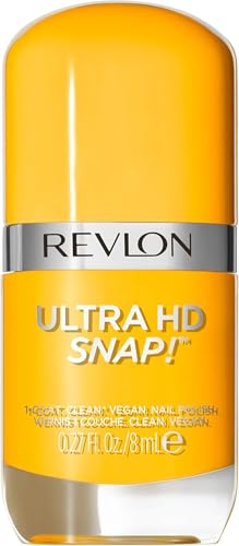 REVLON Ultra HD Snap Nail Color, Natural Rich Glossy Polish, 100% Vegan Formula, No Base or Top Coat Needed, 010 Marigold Maven, 0.27 fl oz