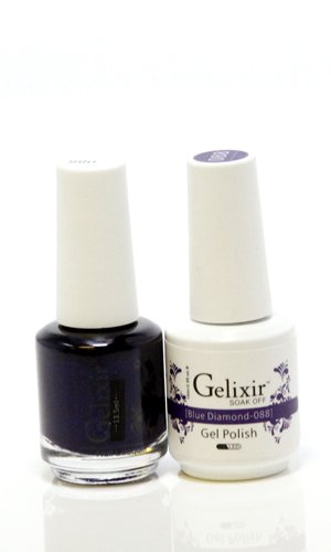 Gelixir matching color gel & nail lacquer Blue Diamond - 088 Beauty & Personal Care Gelixir