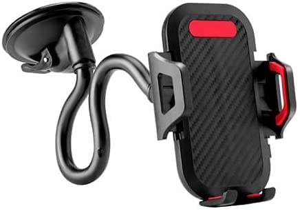 LEEMASING 360 Degree Car Dash Windshield Mount Cradle Holder Stand Gooseneck Long Arm Strong Suction Compatible with iPhone 12 11 Pro XS Max SE 8…