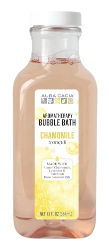 Aura Cacia Chamomile Bubble Bath, Aromatherapy Foaming Bath with Roman Chamomile, Lavender, Geranium - 13 Fl Oz (Pack of 1) Beauty and Personal Care Aura Cacia