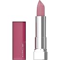 Maybelline Color Sensational Lipstick, Lip Makeup, Matte Finish, Hydrating Lipstick, Nude, Pink, Red, Plum Lip Color, Blushing Pout, 0.15 oz;