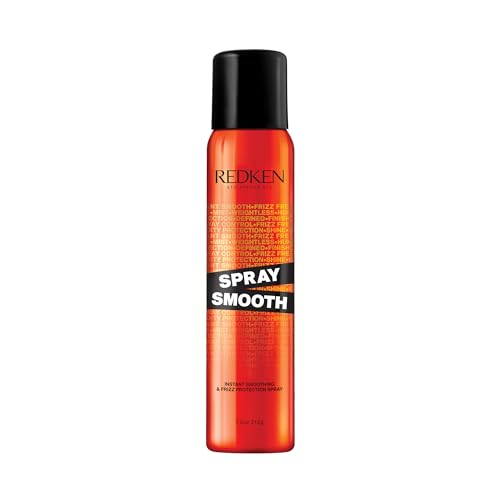 Redken Spray Smooth Anti Frizz Hair Spray | Frizz Control and Heat Protection | Instant Smoother | With Citric Acid | Paraben, Sulfate