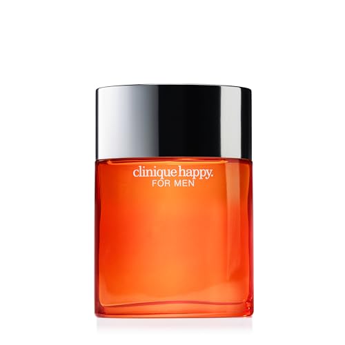 Clinique Happy For Men Eau de Toilette Cologne Spray | Notes of Kaffir Lime + Mandarin | Cologne for Men, 3.4 Fl Oz