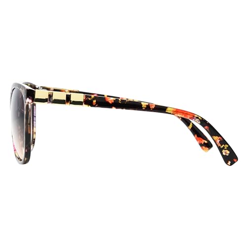 Nine West Women's Vika Cat Eye Sunglasses, Black, 53 mm