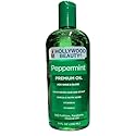 Hollywood Beauty Peppermint Hair Oil, 8oz Bottle, Conditions both hair and skin, Natural Treatment that Dries Itchy Scalps & Moisturizes Hair & Skin