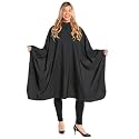 Scalpmaster Ultra Light Microfiber Styling Cape - Soft Black