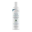 Hyalogic HA Face Wash, Hyaluronic Acid Facial Cleanser - Moisturizing, Paraben-Free Daily Face Scrub with Bentonite Clay - Get Youthful, Glowing Skin