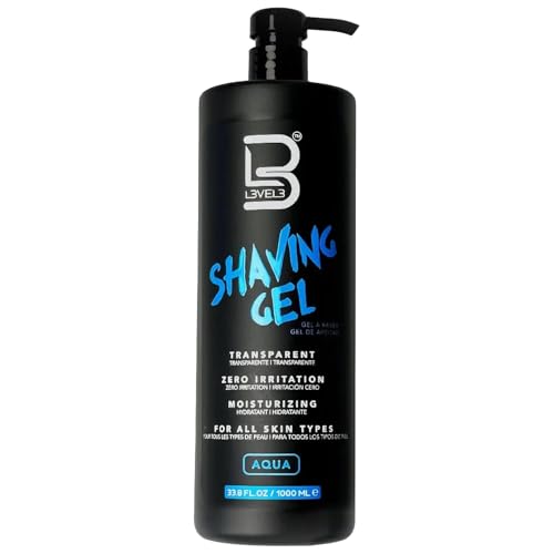 L3 - Level 3 Shaving Gel - Straight Razor Shave Gel - Non-Irritating - Refreshing Smell - No Hot Towel Necessary - Level Three Razor Gel (Aqua Beauty and Personal Care L3 Default Title