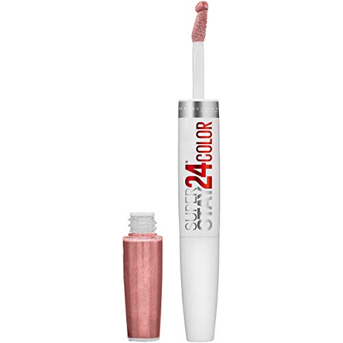 Maybelline Super Stay 24, 2-Step Liquid Lipstick Makeup, Long Lasting Highly Pigmented Color with Moisturizing Balm, Timeless Toffee, Nude Brown, 1
