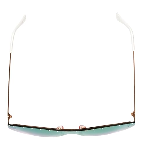 Betsey Johnson Women's Summertime Sunglasses Shield, Rainbow, 145 mm