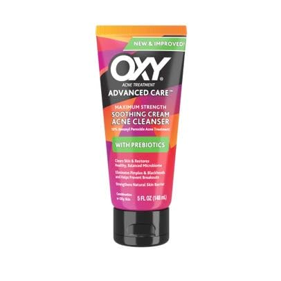 Oxy Advance Care Soothing Cream Acne Cleanser with Prebiotics - 5 fl oz