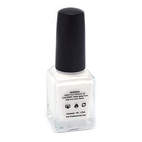 Karlash Super White Nail Polish 0.5 ounce Long-lasting and Smooth Application