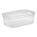 Sterilite 13288608 Narrow Storage Bin Clear - Pack of 8
