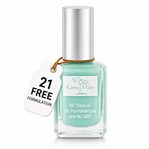 Karma Organic Natural Nail Polish-Non-Toxic Nail Art, Vegan and Cruelty-Free Nail Paint (LITTLE BLUE BOX) Beauty & Personal Care karma organic