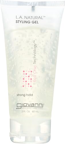 GIOVANNI COSMETICS L.A. Natural Styling Gel - Strong Hold, Eco Chic Technology, Grapefruit seed extract, Aloe Vera leaf juice, Vitamins & Minerals