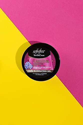 Sofn'Free Curl Elongating Gel with Flaxseed Oil & Rosewater - Curl Elongator for Natural Coils and Waves - Moisturizing Hair and Scalp Treatment, 11