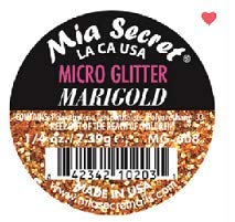 Mia Secret Micro Glitter - .25 oz (Marigold)