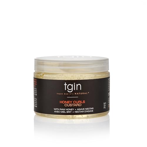 Thank God It's Natural Honey Curls Custard - 12 Oz - For Natural, Dry, Curly, Damaged Hair