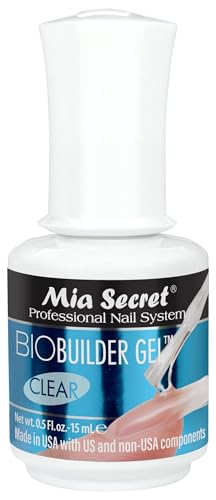 Mia Secret Clear Brush-on Nail Sculpting Gel, 0.5 oz - Biobuilder Clear Builder Gel in a Bottle For Nail Extensions and Natural Nails Beauty & Personal Care Mia Secret