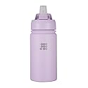 Cubitt Kids Water Bottle 14 oz with Straw Lid, Insulated Stainless Steel, Double Walled Tumbler Travel Cup, Thermo Mug, Leak Proof, Cold for up to 24