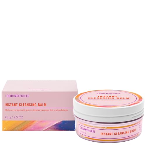 Good Molecules Instant Cleansing Balm - Face Cleanser and Makeup Remover with Shea Butter and Sea Buckthorn to Hydrate - Skin Care for Face and Eyes