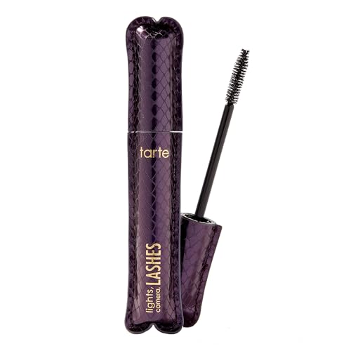 tarte lights, camera, lashes 4-in-1 mascara - Volume, Length, Curl & Conditioning for Fuller-Looking Lashes, Smudge-Proof, Flake-Free, Longwear, Vegan
