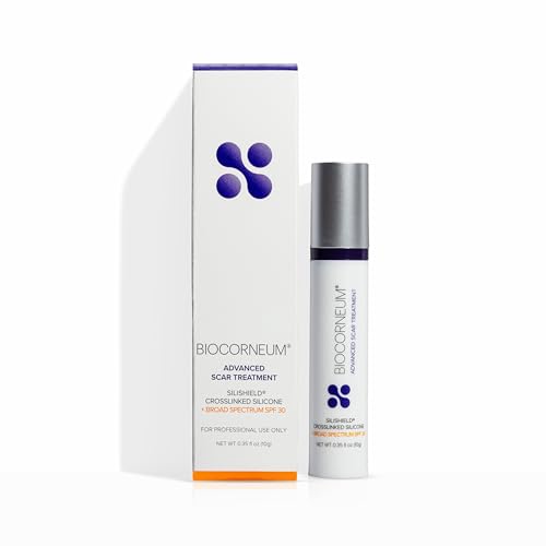 Biocorneum Advanced Scar Treatment with Silishield® & SPF 30 10g - Made in the USA, Fast-Drying, Silicone Scar Gel - Surgeon Recommended for New & Old