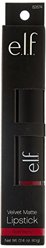 e.l.f. Velvet Matte Lipstick, Bold Berry, 0.14 Ounce