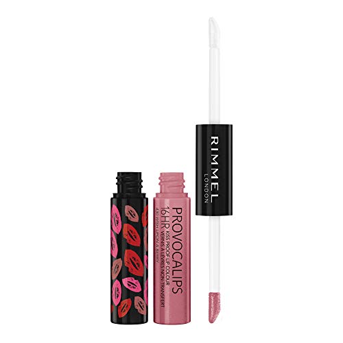 Rimmel London Provocalips 16hr Kiss-Proof Lip Color - Two-Step Liquid Lipstick to Lock in Color and Shine - 430 Wish Upon A Berry, .14 fl.oz. Beauty and Personal Care Rimmel Default Title