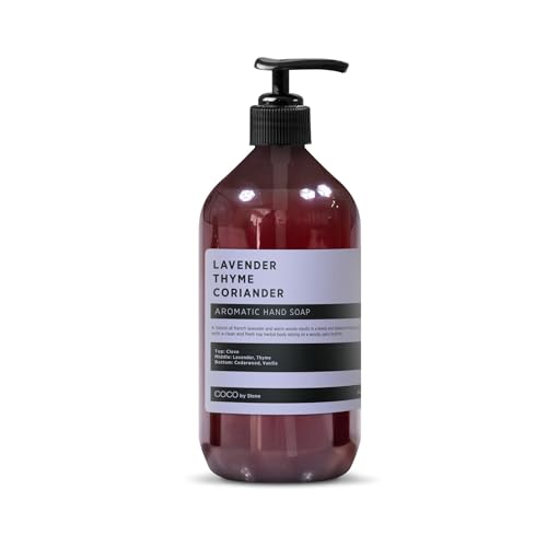 COCO by Stone 16oz Hand Soap (Lavender | Thyme | Coriander Essential Oil) - Soothing Castile Formula with Pure Essential Oils and Naturally Derived