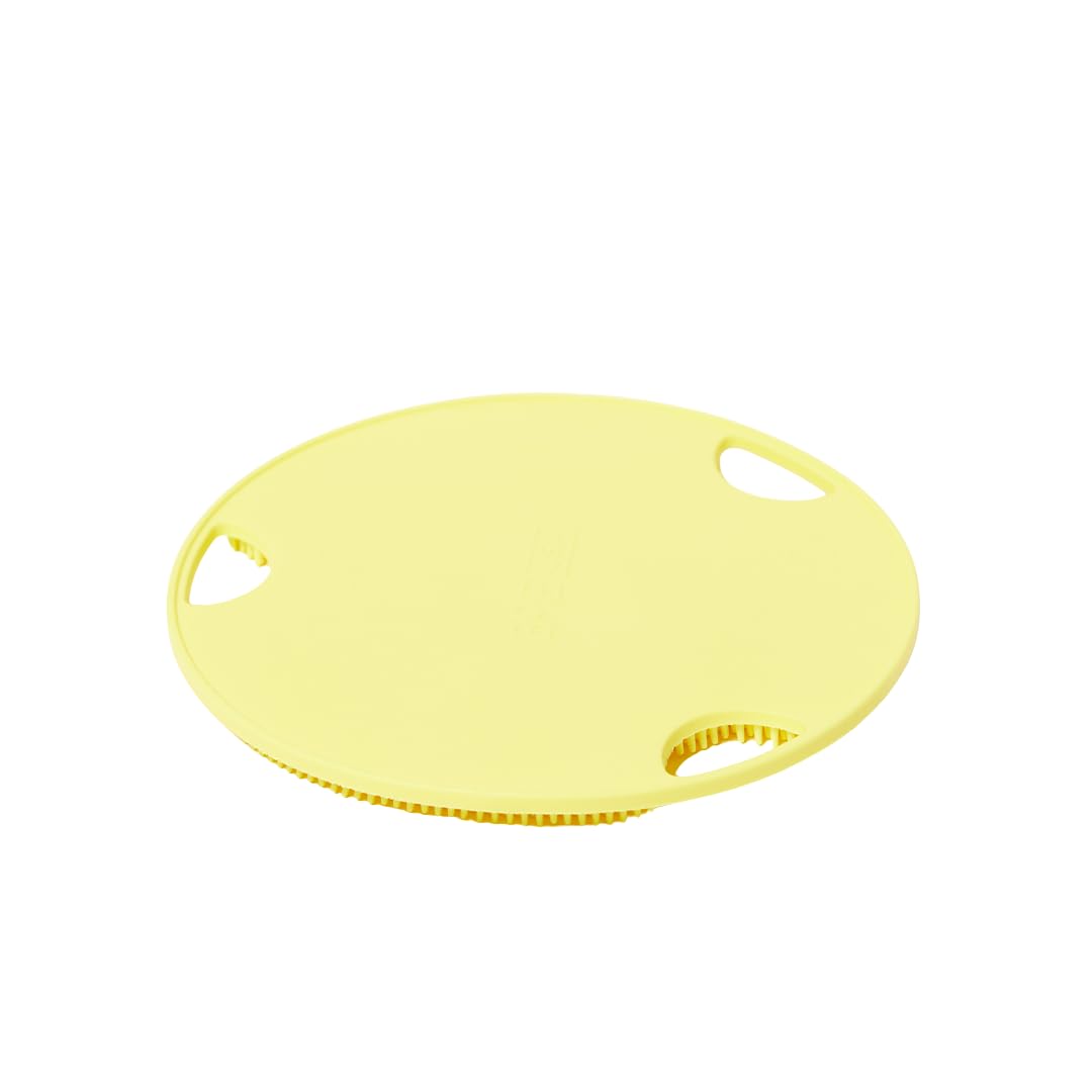 Boie USA Flat Body Scrubber - Soft Silicone-Like Exfoliating Shower Scrubber & Body Cleansing Brush - Stick-to-Wall Loofah Replacement - Body