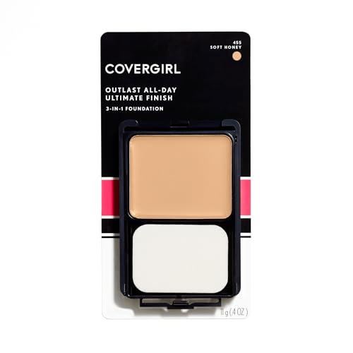 COVERGIRL Outlast All-Day Ultimate Finish Foundation, Soft Honey, 0.4 Ounce (Pack of 1)