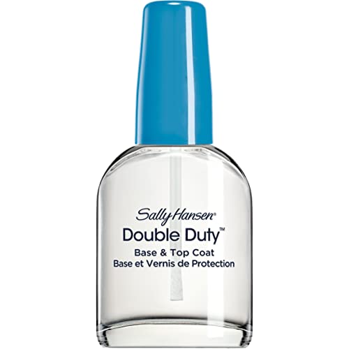 Sally Hansen Double Duty™, Base and Top Coat, Quick Dry, Long Lasting, Streak-Free Shine, Clear Nail Polish