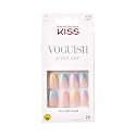 KISS Voguish Fantasy, Press On Nails, Nail glue included, 'Disco Ball', Multicolor, Medium Size, Coffin Shape, Includes 28 Nails, 2g glue, 1 Manicure Beauty & Personal Care KISS