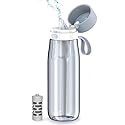 PHILIPS Filtered Water Bottle, BPA-Free Tritan Plastic Water Bottles, Replaces 450 Plastic Water Bottle with Reusable GoZero Everyday Water Filter
