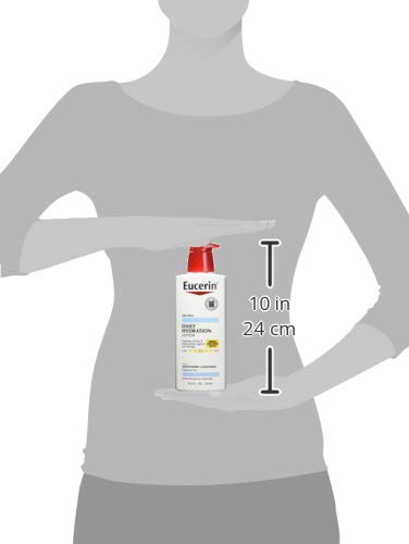 Eucerin Daily Hydration Moisturizer & Sunscreen Lotion, Fragrance Free SPF 15, 16.9 oz (Pack of 2)