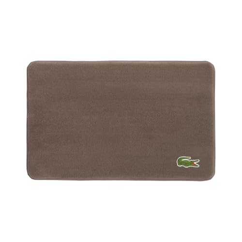 Lacoste Memory Foam Bath Rug - Ultra Soft Fleece Bathroom Mat with Embroidered Crocodile Logo, Super Absorbent, Non-Slip Backing, Machine Washable…