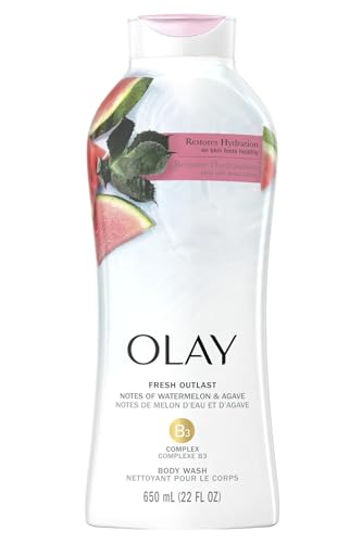 Olay Body Wash Fresh Water Melon And Agave 22 Ounce (Pack of 2)