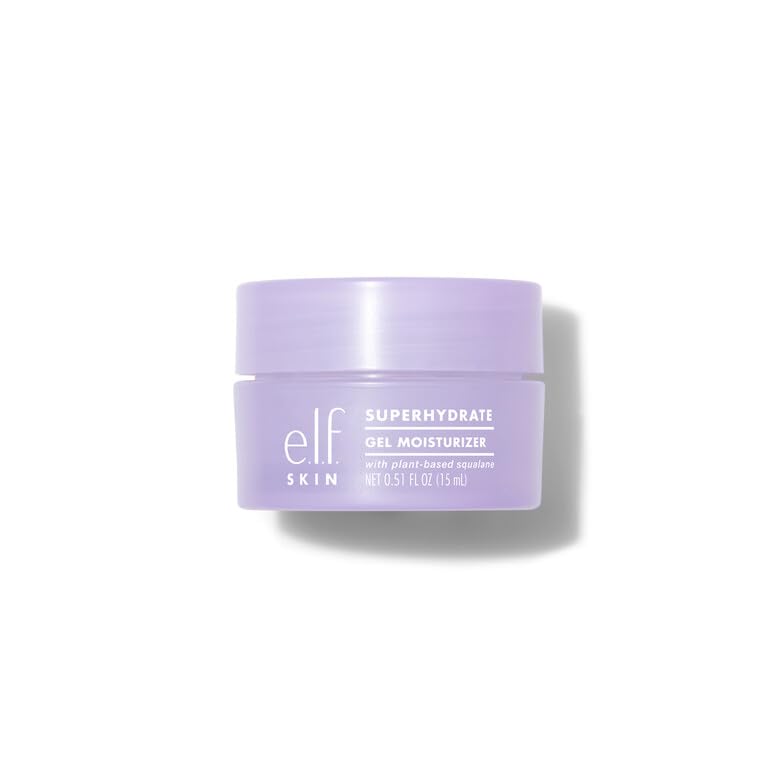 e.l.f. cosmetics Mini SuperHydratee Moisturiser, Fast-Absorbing, Non-Greasy, Gel Formula, Hydrates, Tones, Clarifies, Protects, Infused with Vitamin