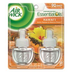 Scented Oil Twin Refill, Hawai'i Exotic Papaya/Hibiscus Flower, 0.67oz