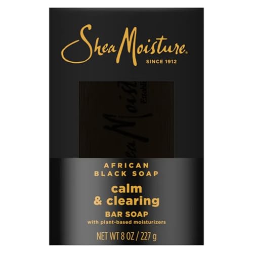 Shea Moisture African Black Soap With Shea Butter 8 oz (Pack of 10)