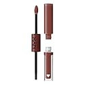 NYX PROFESSIONAL MAKEUP Shine Loud, Long-Lasting Liquid Lipstick with Clear Lip Gloss - Boundary Pusher (Warm Brown)