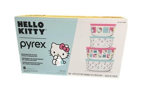 Pyrex Hello Kitty Decorated Glass Storage Containers (2025 edition)